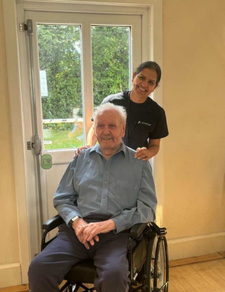 patient with A Star Care carer