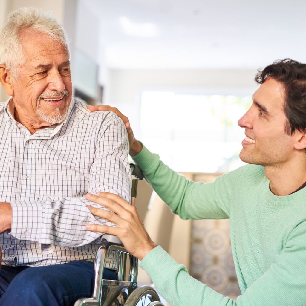 stroke care patient and carer